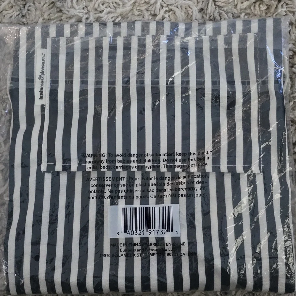 Business & Pleasure Co. Lauren's Navy Stripe Apron
